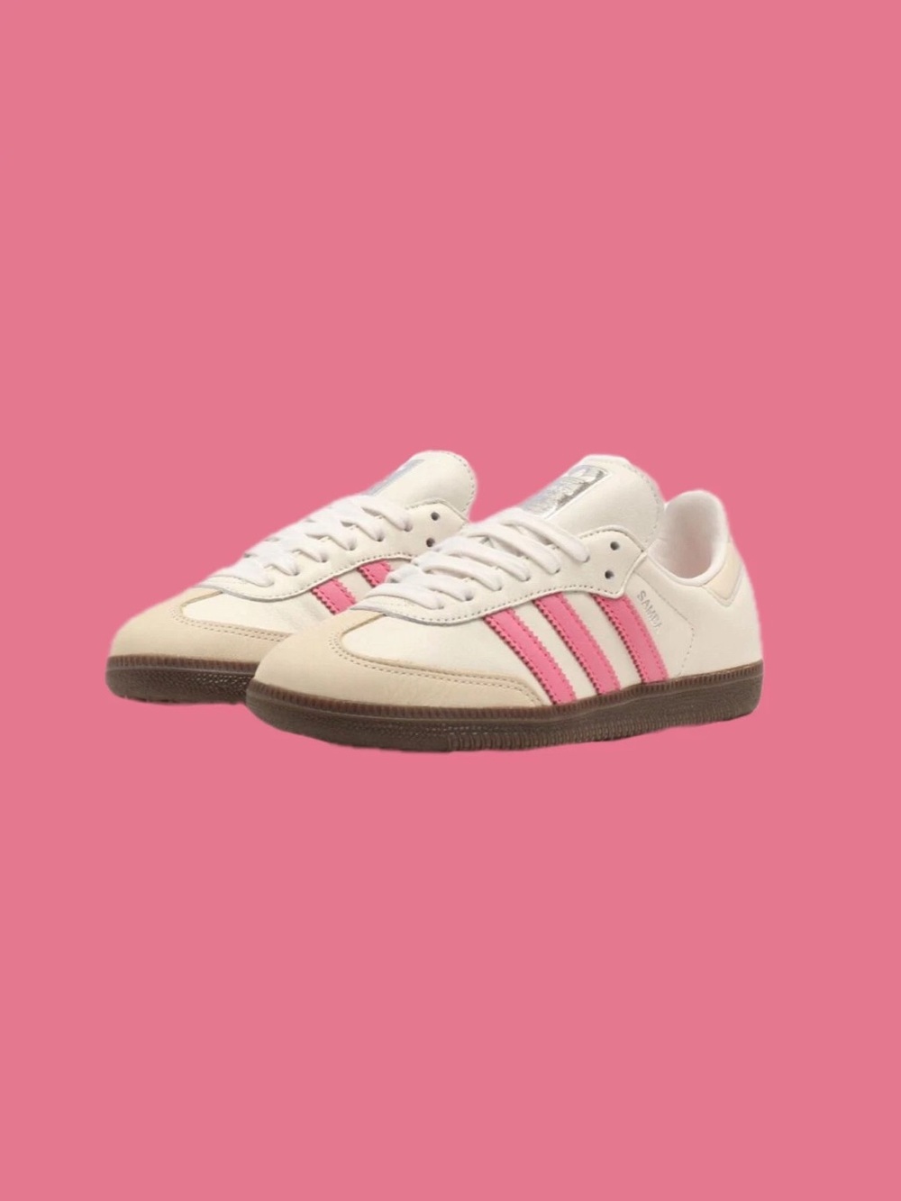 Adidas Women's Samba OG Shoes 'White/Lucid Pink size 8.5